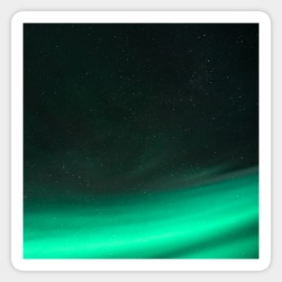 Incredible Northern Lights Aurora Over The Night Sky in Iceland Sticker